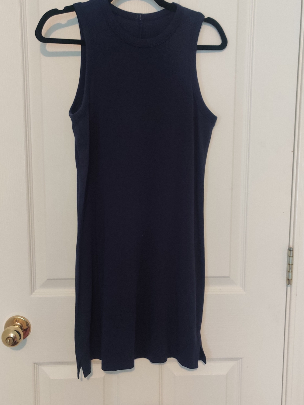 Lululemon Sleeveless Navy Classic Tank Dress, Cotton 6